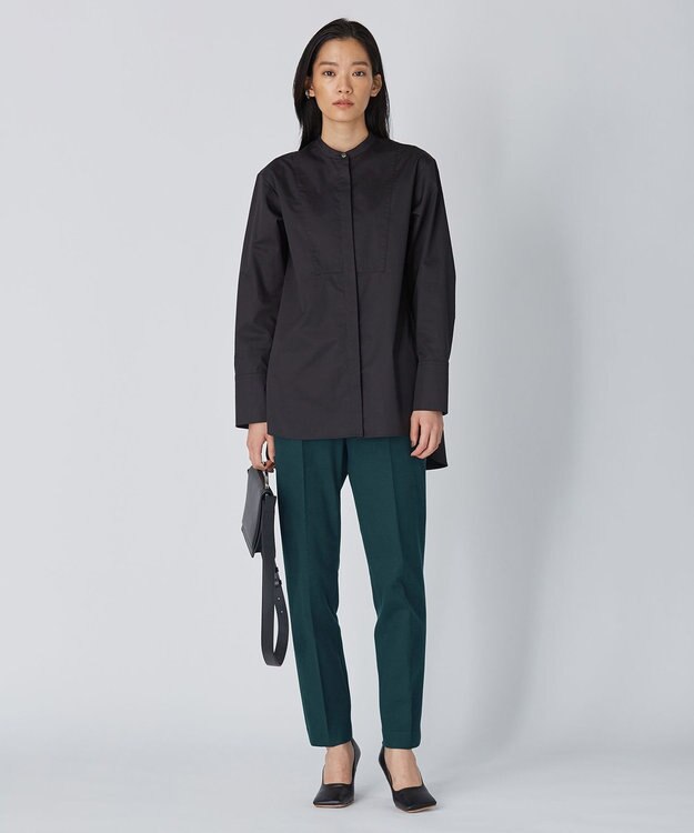 ICB 【洗える】 TR2WAYストレッチ パンツ ダークグリーン系