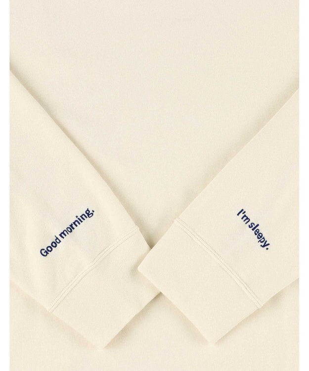 une nana cool 【綿混】あくびのお嬢さんのなめらか裏毛プルオーバー ベージュ