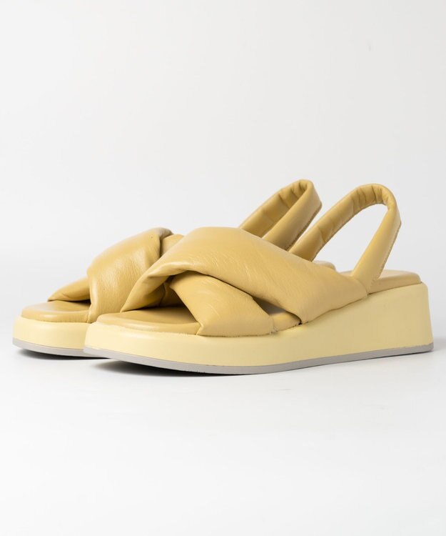 BONTRE 【BONTRE/ボントレ】パフィーストラップサンダル/40352-US イエロー