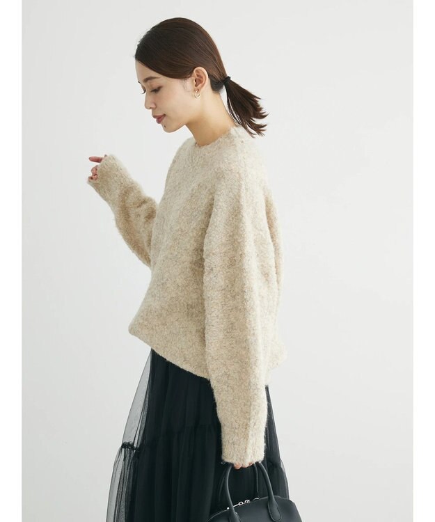 Green Parks ブークレーニットプルオーバー Beige