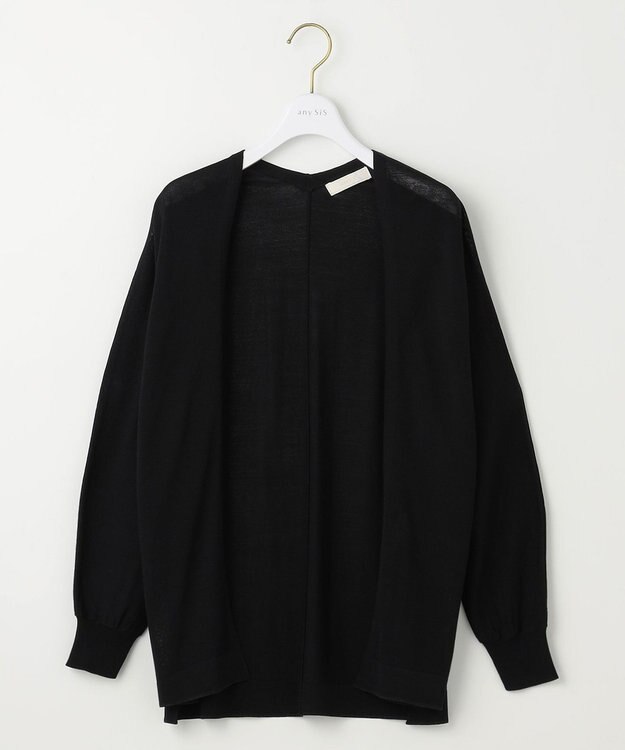 ANY SIS 【接触冷感・UVケア】アイスタッチ カーディガン ブラック