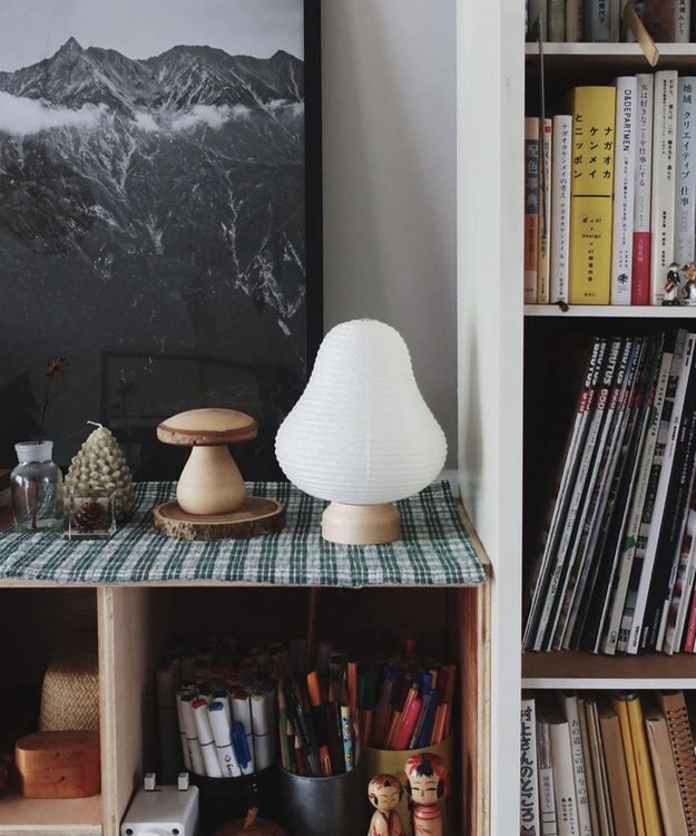 ちょうちん堂 【cocolan Muji】山 ちょうちん ライト ホワイト