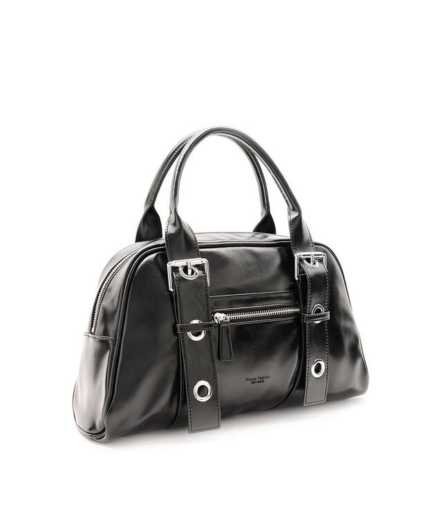 MioFIRANO ベルトハンドルボストンバッグ　FR エフアール BLACK