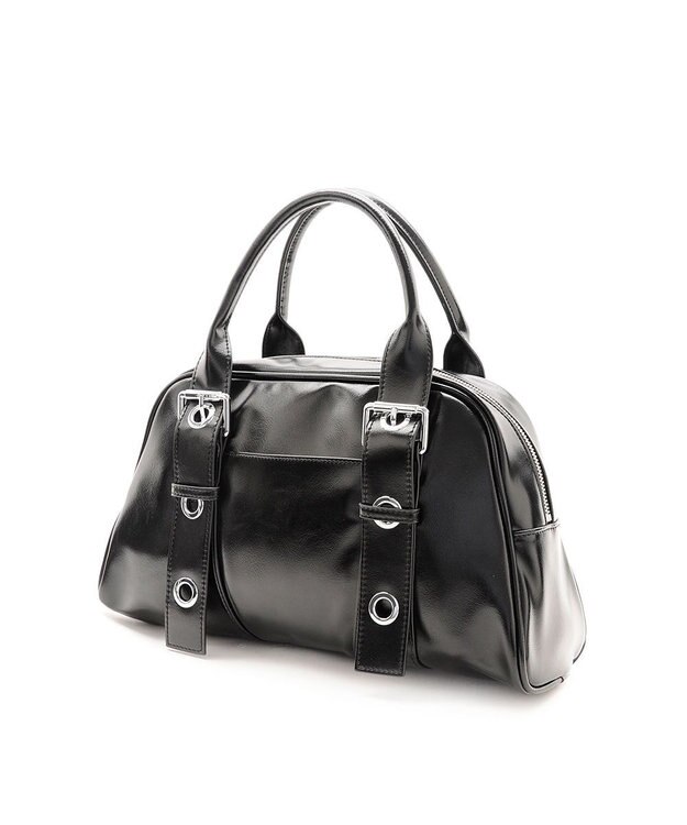 MioFIRANO ベルトハンドルボストンバッグ　FR エフアール BLACK