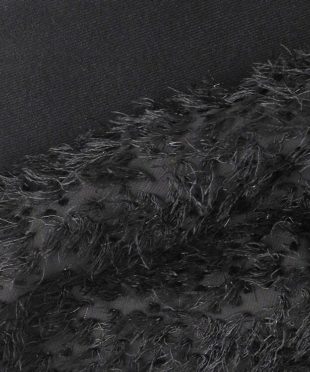 23区 【滝沢眞規子さん着用/一部店舗限定/洗える】ニットコンビジャカード ワンピース ブラック系