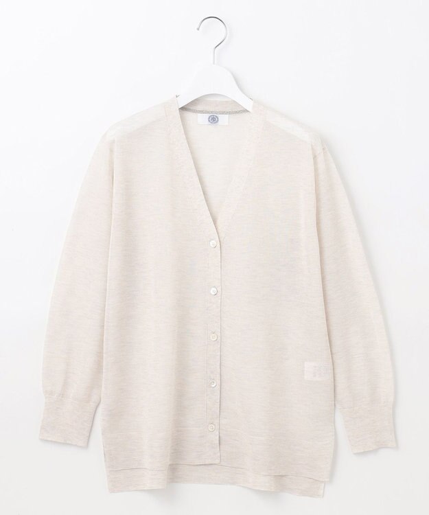 J.PRESS LADIES L 【WEB限定カラーあり・洗える】Vis/Peスパーク シアー カーディガン アイボリー系