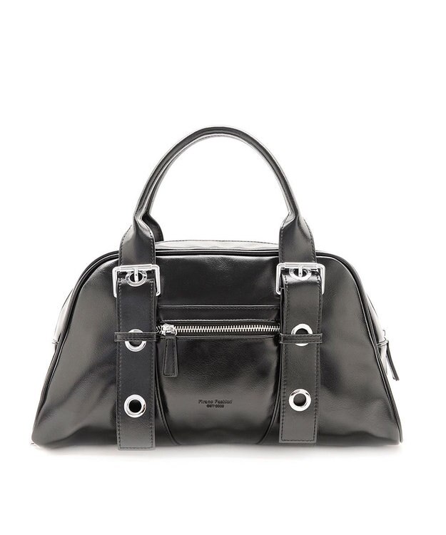 MioFIRANO ベルトハンドルボストンバッグ　FR エフアール BLACK