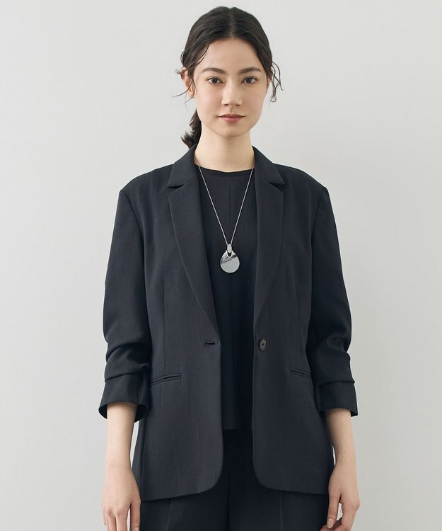 セットアップ対応】テクスチャードスーツ ジャケット / 自由区