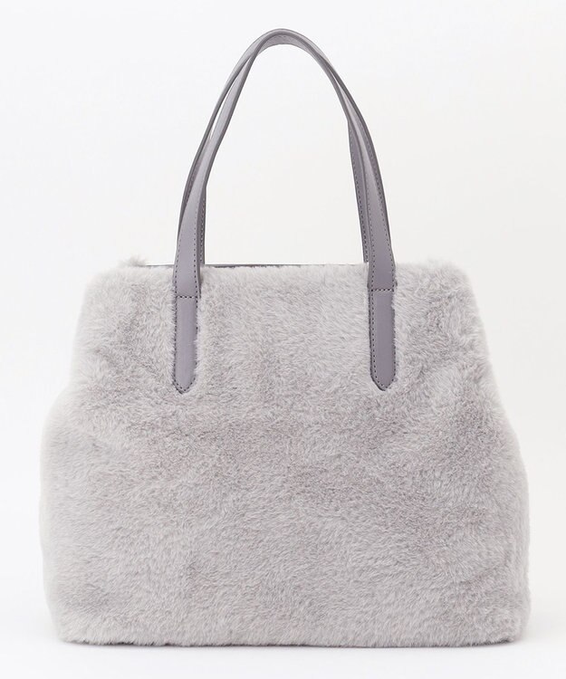 ANY SIS 【2WAY】ベルトメタルファートート バッグ ライトグレー