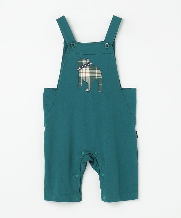 J.PRESS KIDS 【BOX付き】【80-90㎝】長袖Tシャツ&オーバーオール セット グリーン系