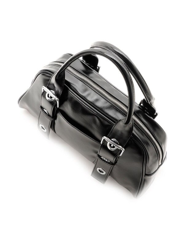 MioFIRANO ベルトハンドルボストンバッグ　FR エフアール BLACK