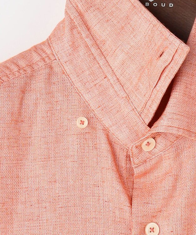 JOSEPH ABBOUD 【サステイナブル・JAPANファブリック】ソアロンパナマシャンブレーシャツ オレンジ系