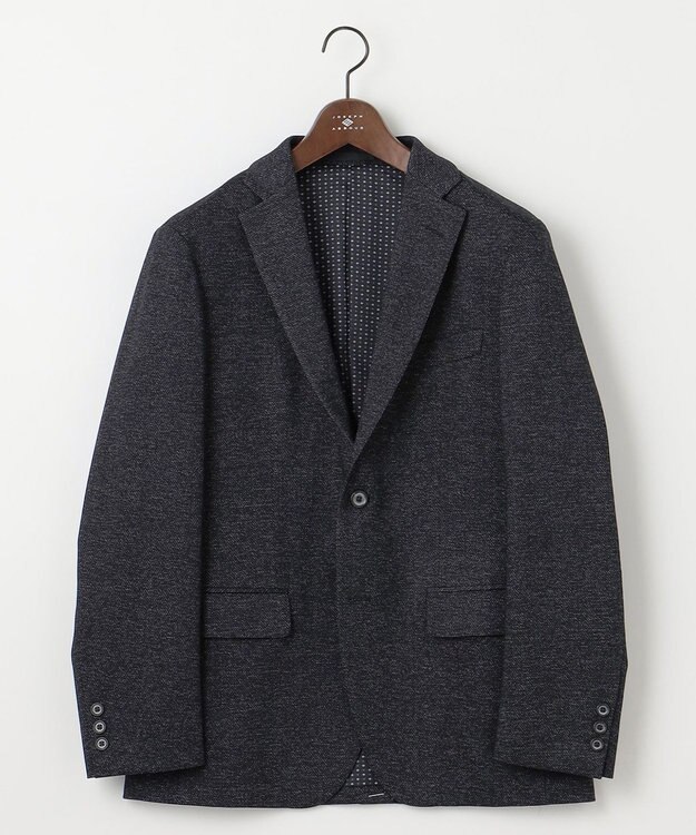 JOSEPH ABBOUD 【キングサイズ・ストレッチ】ツィーディージャージ　ジャケット グレー系