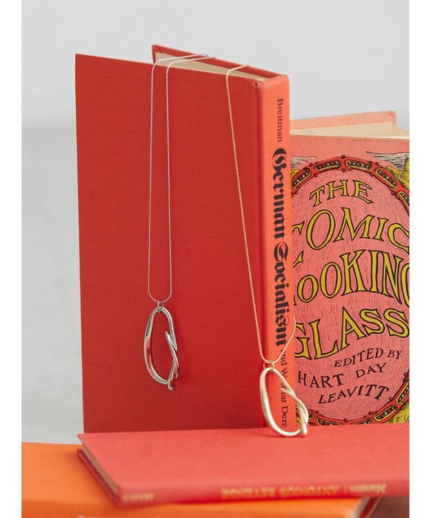 AMERICAN HOLIC ノットメタルトップネックレス Silver