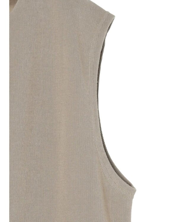 CRAFT STANDARD BOUTIQUE スキッパーカットベスト Gray Beige