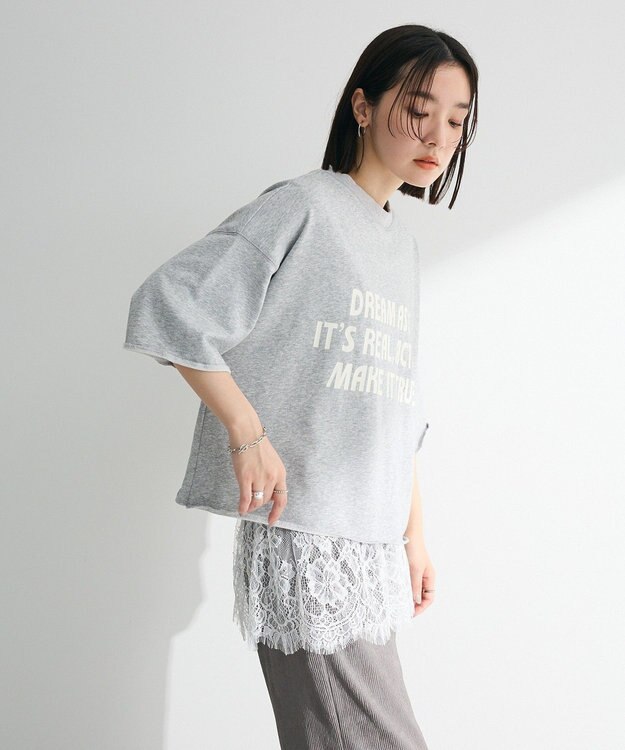 Green Parks ・ＳＵＧＡＲ　ＳＰＯＯＮ　ミニウラケプリントＴＥＥ Gray Mixture