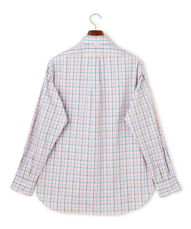 J.PRESS MEN 【SOMELOS / ソメロス】コットンオックス マルチチェックシャツ / B.D. ピンク系3