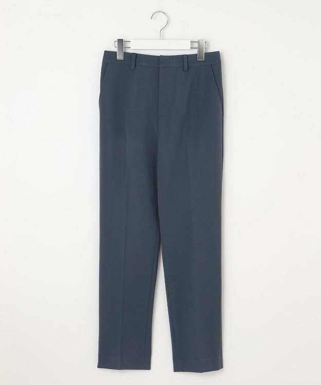 J.PRESS LADIES T/Rアルガンシルク テーパード パンツ ダルブルー系