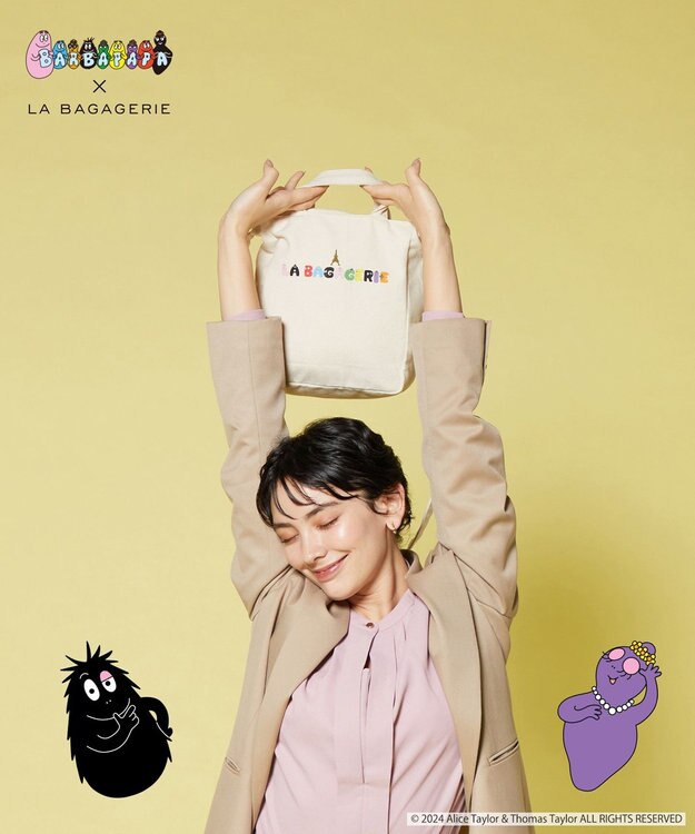 LA BAGAGERIE BARBAPAPA×LA BAGAGERIE   バーバパパコラボ　2WAYバッグ　Ｓ ナチュラル