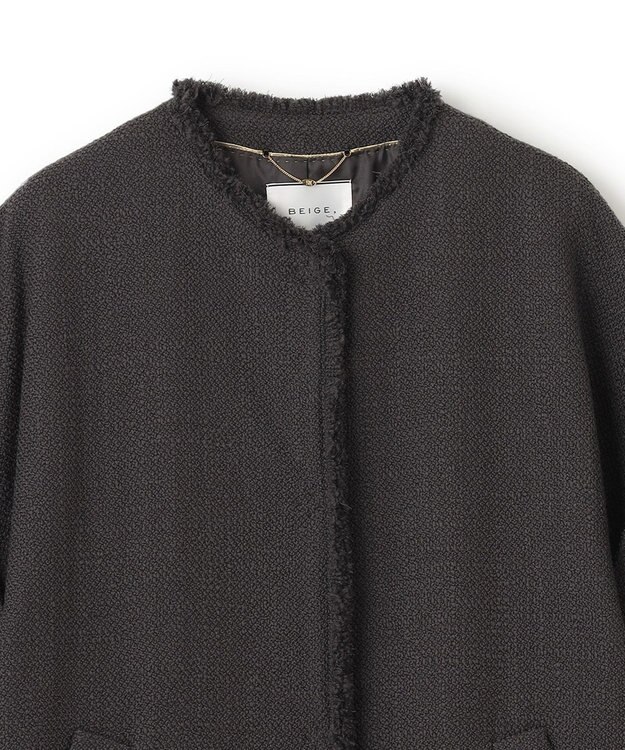 BEIGE， 【S-size】CAMBON / ハーフスリーブアウター C.Gray