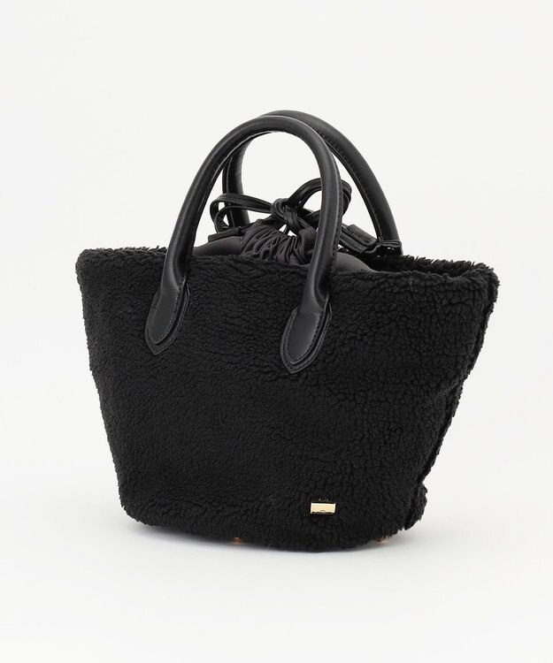 LA BAGAGERIE エコファー　バケツハンドバッグ ブラック
