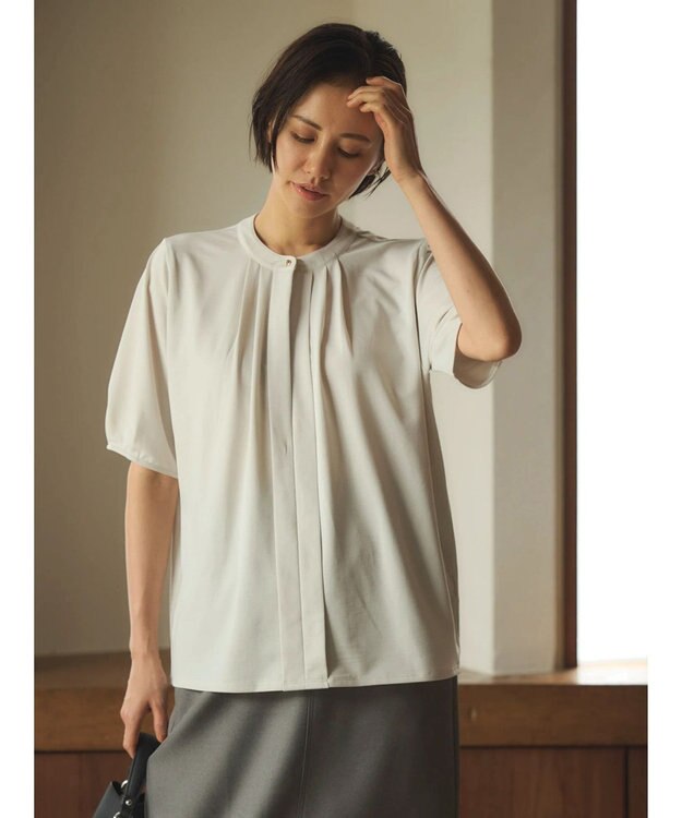 Green Parks BEST PRICE  ２ＷＡＹタック５分袖ブラウソー Light Beige