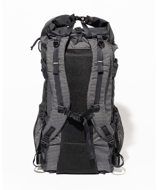 JOSEPH ABBOUD MOUNTAIN 【軽量/ECO撥水/サスティナブル素材/サコッシュが取り外せる】リサイクルリップストップ バックパック 33L ブラック系