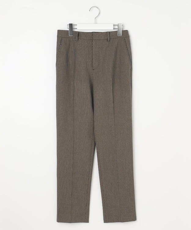 J.PRESS LADIES T/Rアルガンシルク テーパード パンツ ブラウン系