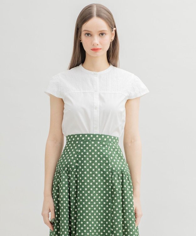 TOCCA 【洗える！】GLASS ブラウス ホワイト系