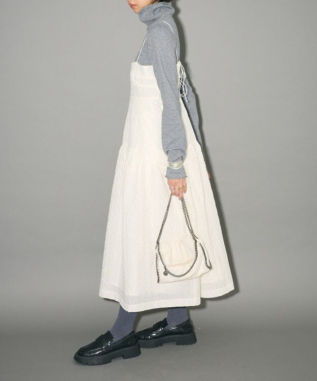 Green Parks ジャガードキャミワンピース Off White
