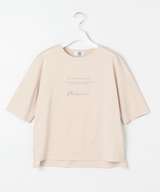 J.PRESS LADIES ロゴ Tシャツ ベージュ系