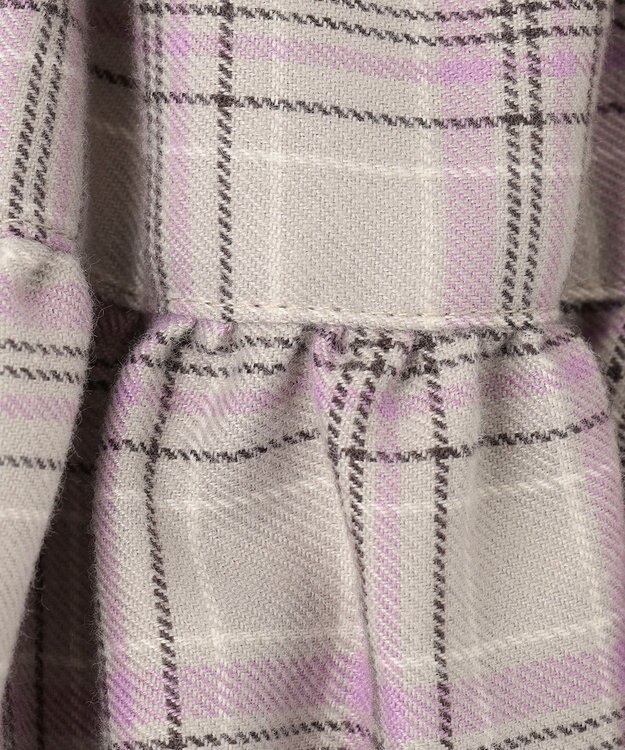 ANY KIDS チェック柄/アニマル柄スカパン ベージュ系チェック