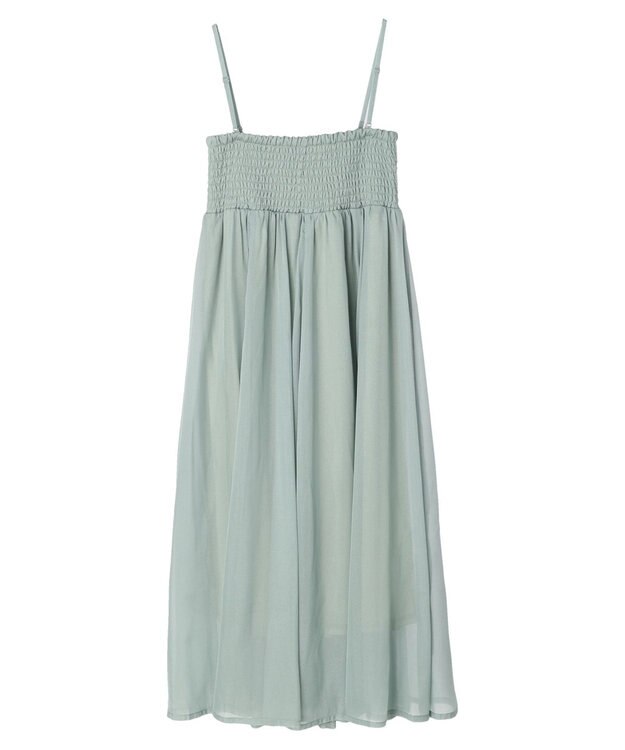 Green Parks ・ＥＬＥＮＣＡＲＥ　ＤＵＥ　ラメシフォンキャミワンピース Green