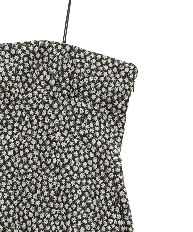Green Parks ジャガードキャミワンピース Flower Black