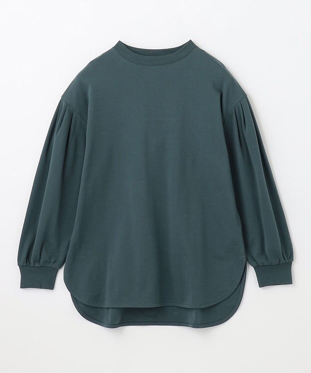 ANY プレミアム モックネック長袖Tシャツ グリーン系