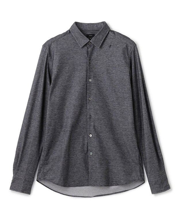 JOSEPH HOMME ツイルネルジャージー　レギュラーカラーシャツ グレー系