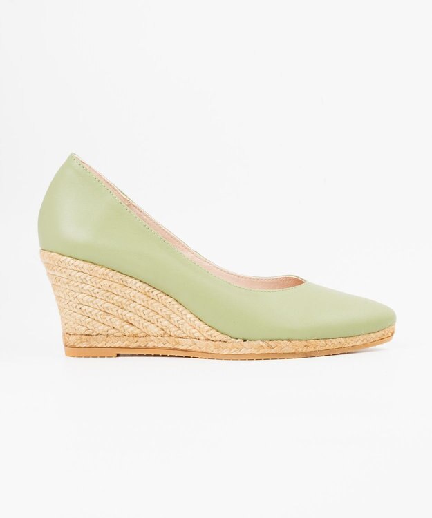 gaimo 【GAIMO/ガイモ】Vカットエスパドリーユパンプス グリーン