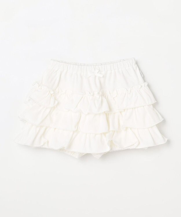 組曲 KIDS 【90㎝】フリルブルマー オフホワイト