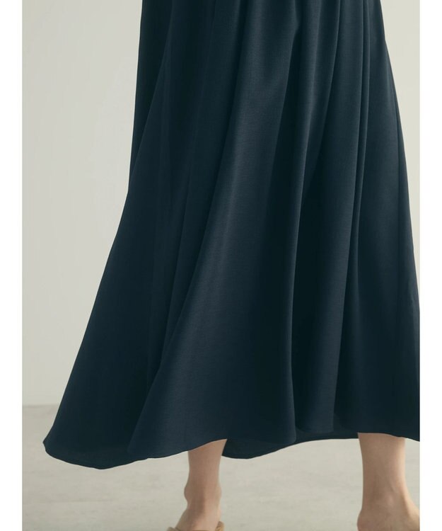 Green Parks armonia.ギャザーストラップワンピース Navy