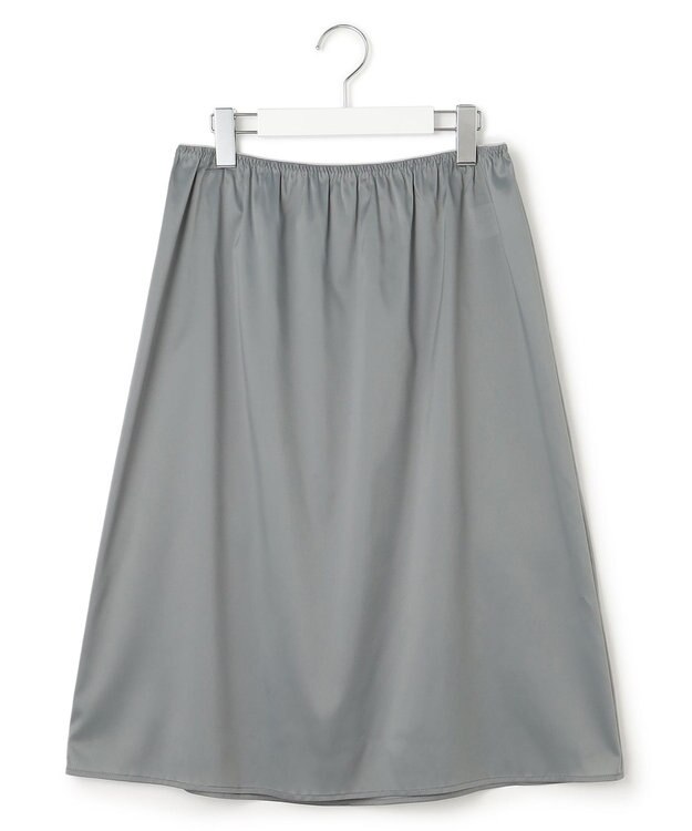 23区 S 【洗える】ブライトナイロンワッシャー ニットコンビワンピース カーキ系