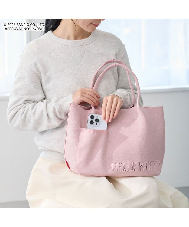 ROOTOTE 8473【ルートート】サンリオ IP.デリ.ルフル.ハローキティ-C 03：ミルキーピンク