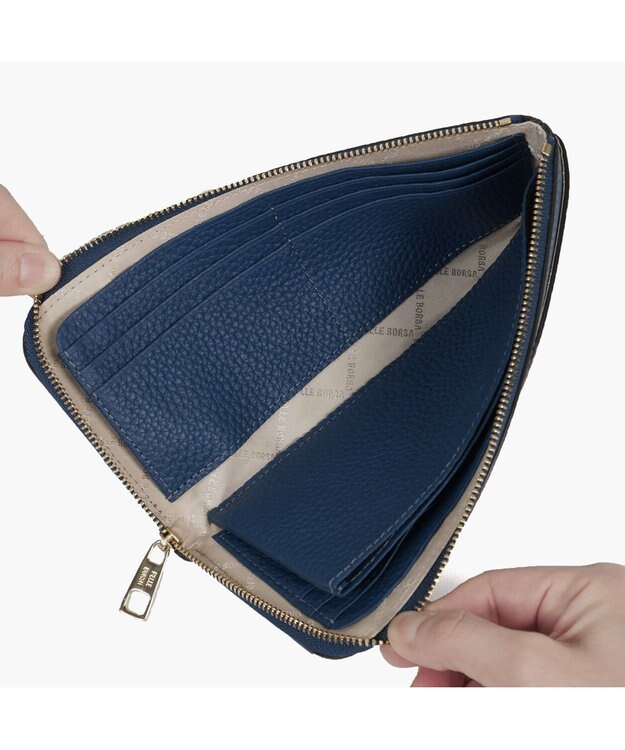 PELLE BORSA L字ファスナー長財布 Reinette Goods レネットグッズ 47184785 ブルー