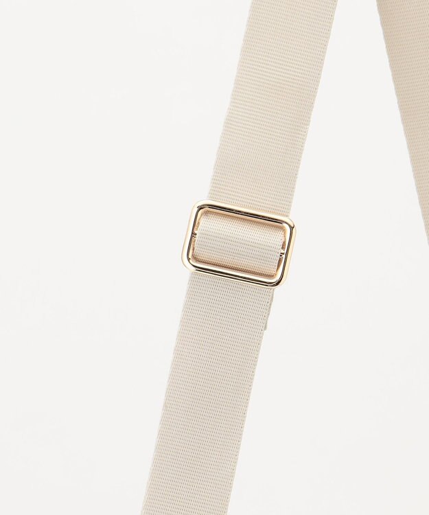 LA BAGAGERIE ポリエステルキャンバス　タックショルダー アイボリー