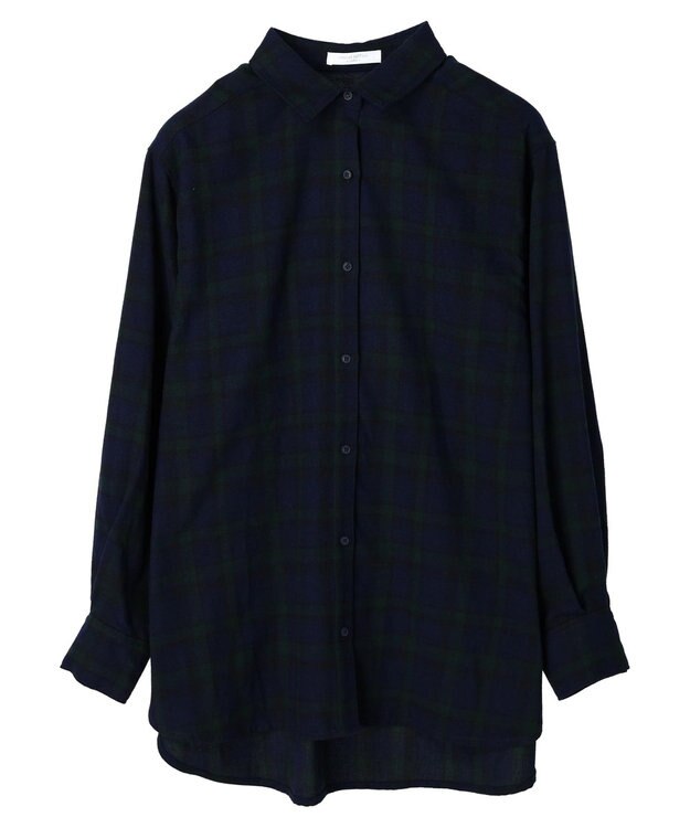 Green Parks ネルチェックシャツ Black Watch Green