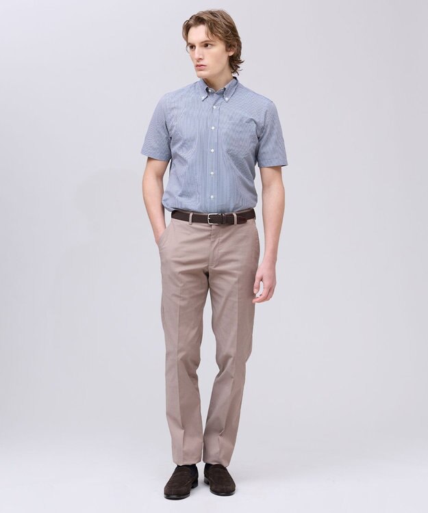 J.PRESS MEN 新色【ストレッチ】ハイパワーシャンブレードビー パンツ ブラウン系
