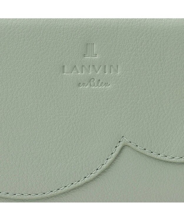 LANVIN en Bleu デクール 二つ折りLファスナー財布 ミント