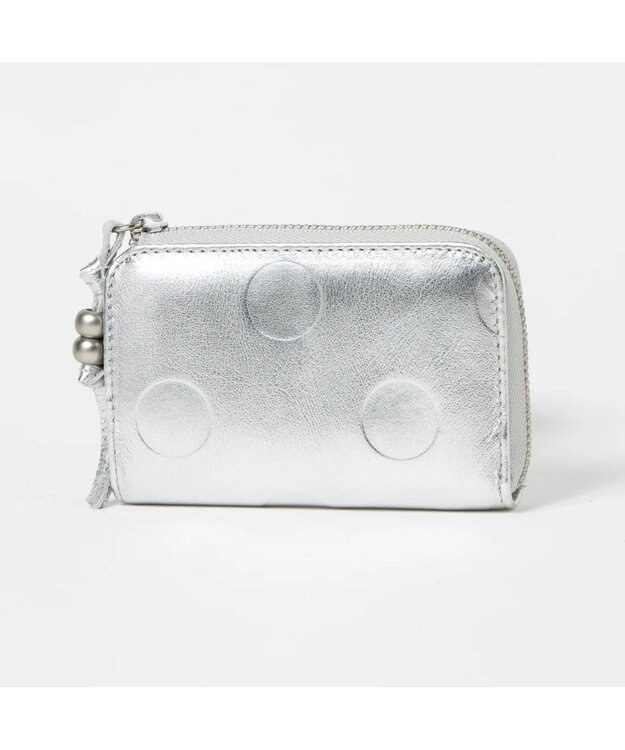 UNBILLION ペルケ perche / ドット型押しスマートキーケース シルバー