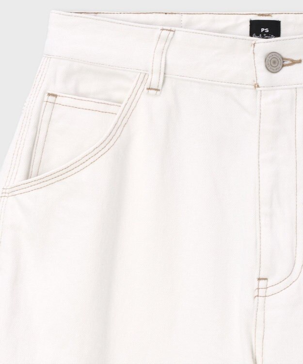 Paul Smith コントラストステッチ カーペンターパンツ ホワイト