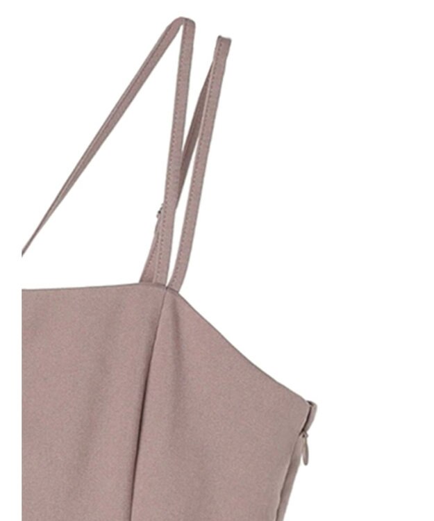 earth music&ecology ダブルストラップキャミワンピース Pink Beige