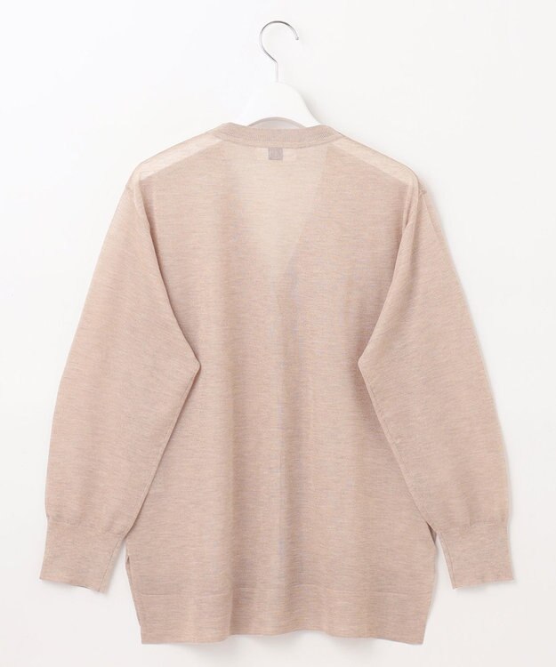 J.PRESS LADIES L 【WEB限定カラーあり・洗える】Vis/Peスパーク シアー カーディガン ベージュ系